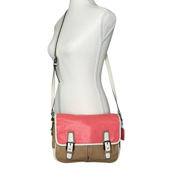 Coach Handbags - ▪️COACH Park Leather Colorblock Flap Crossbody Bag